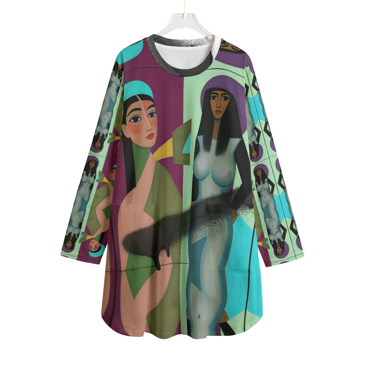 All-Over Print Women's Dress | 180GSM Cotton Yoycol