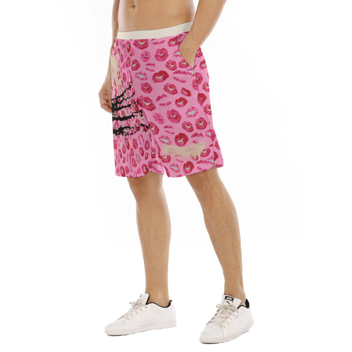 All-Over Print Men's Flat Shorts Yoycol