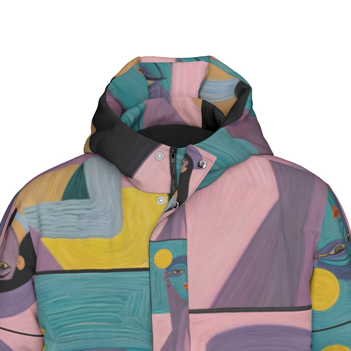 All-Over Print Unisex Long Down Jacket Yoycol