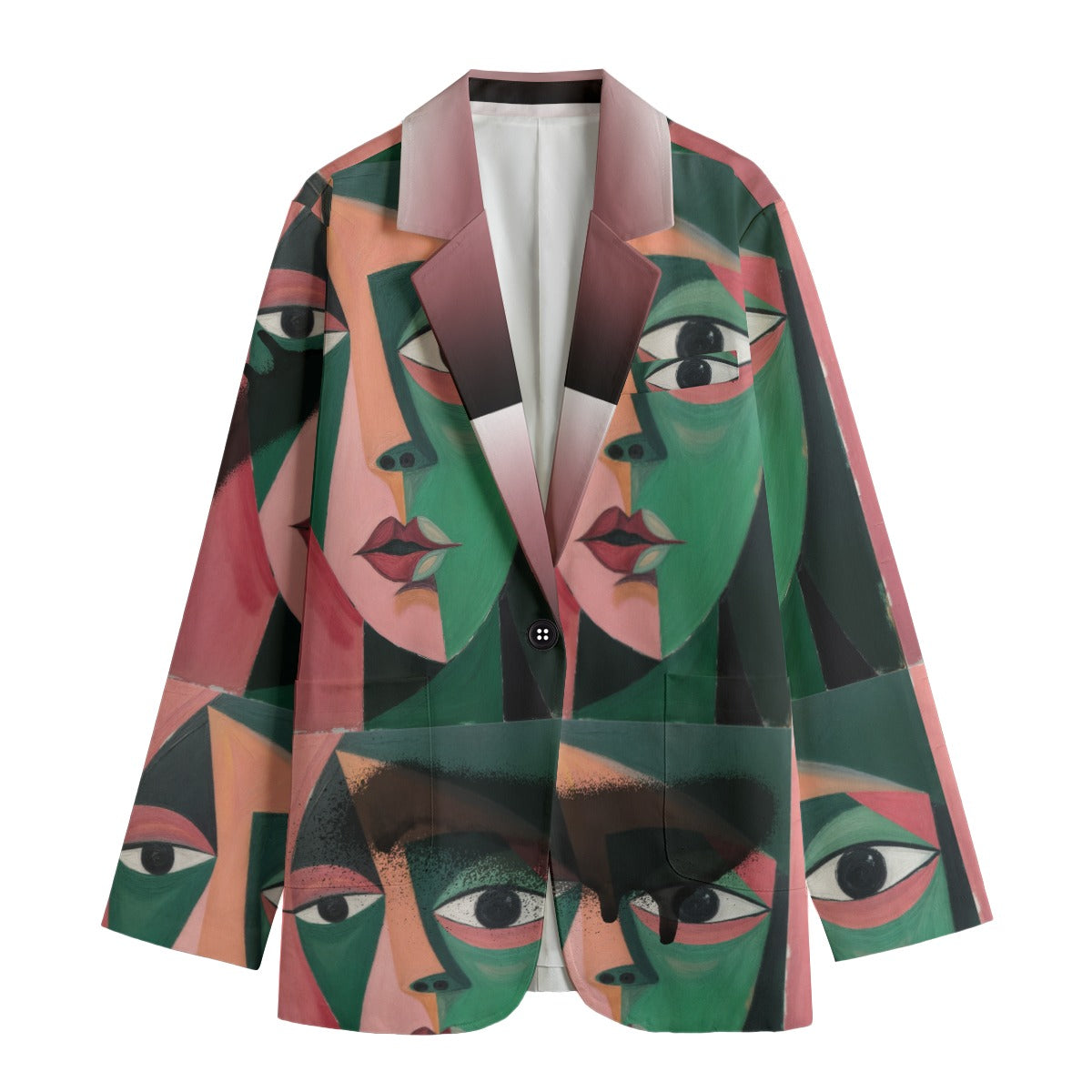 All-Over Print Women's Leisure Blazer | 245GSM Cotton Yoycol