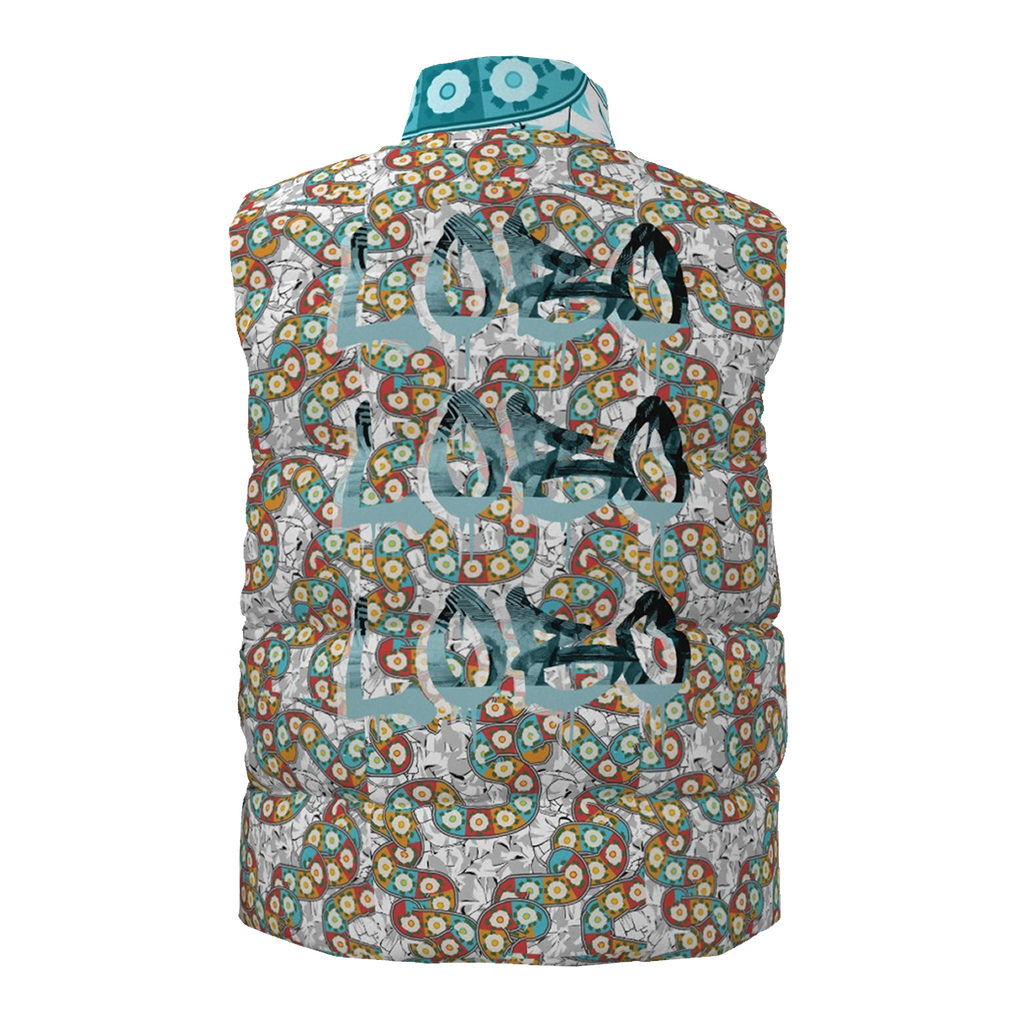 All-Over Print Unisex Down Vest Yoycol