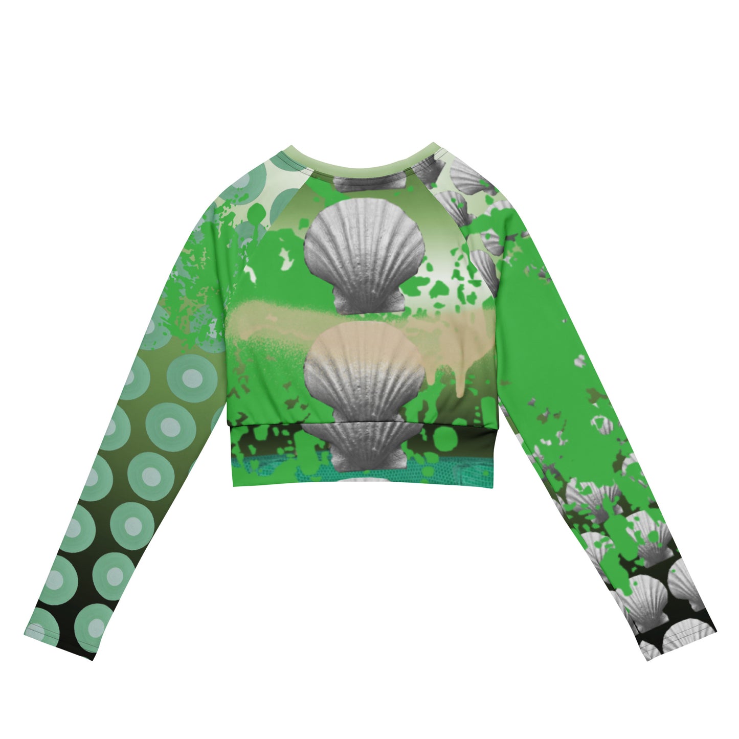 Recycled long-sleeve crop top lobonewyork