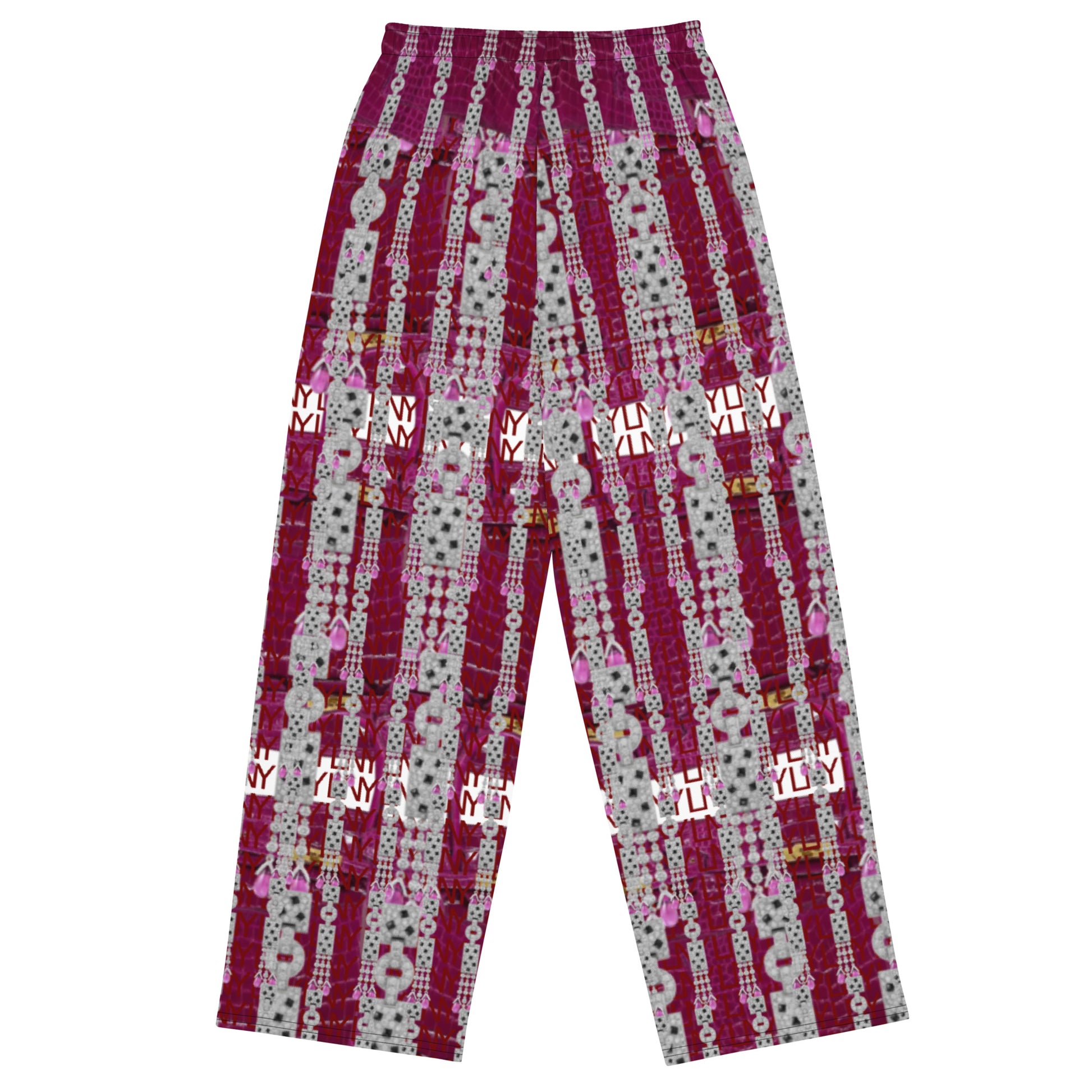 All-over print unisex wide-leg pants lobonewyork