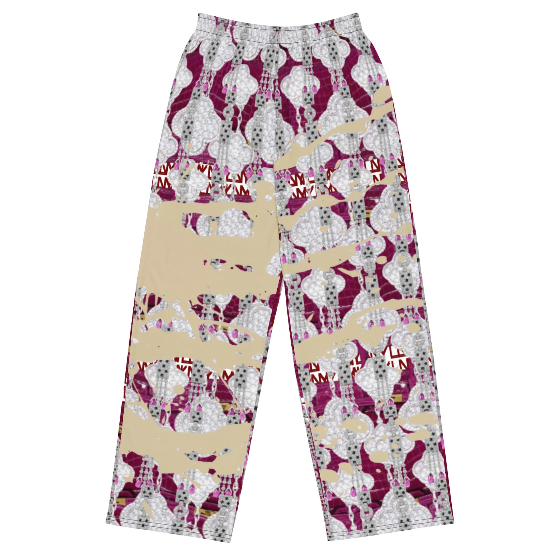 All-over print unisex wide-leg pants lobonewyork