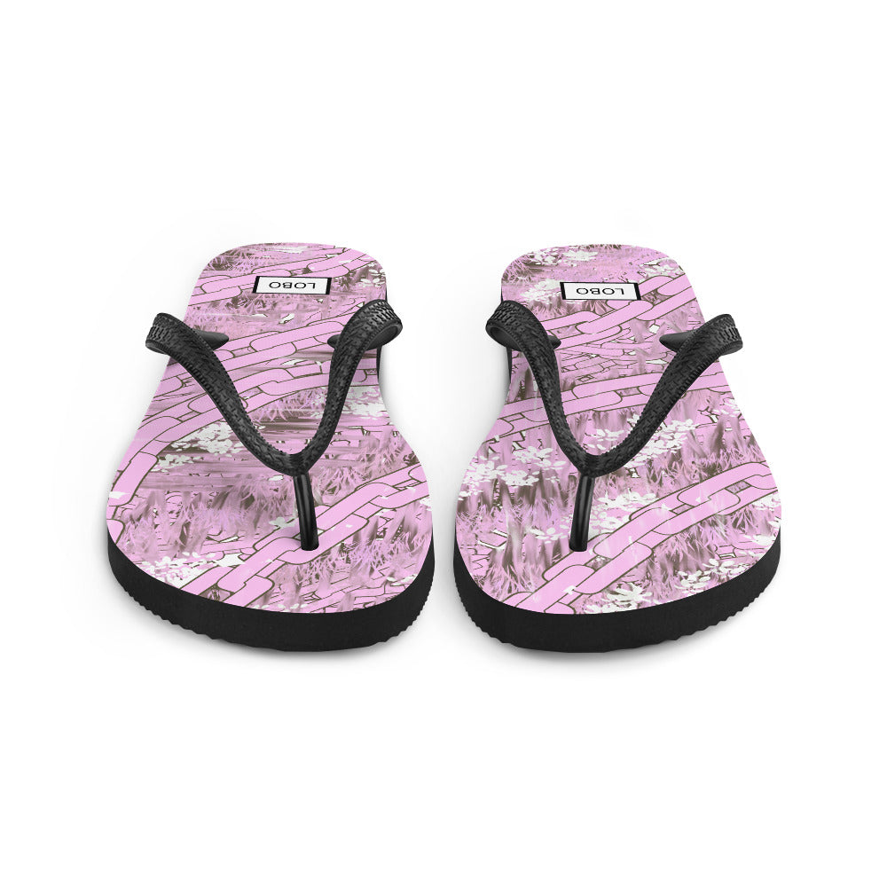 ‘LOBO PINK, LUCK BE A LADY’, FLIP-FLOPS lobonewyork