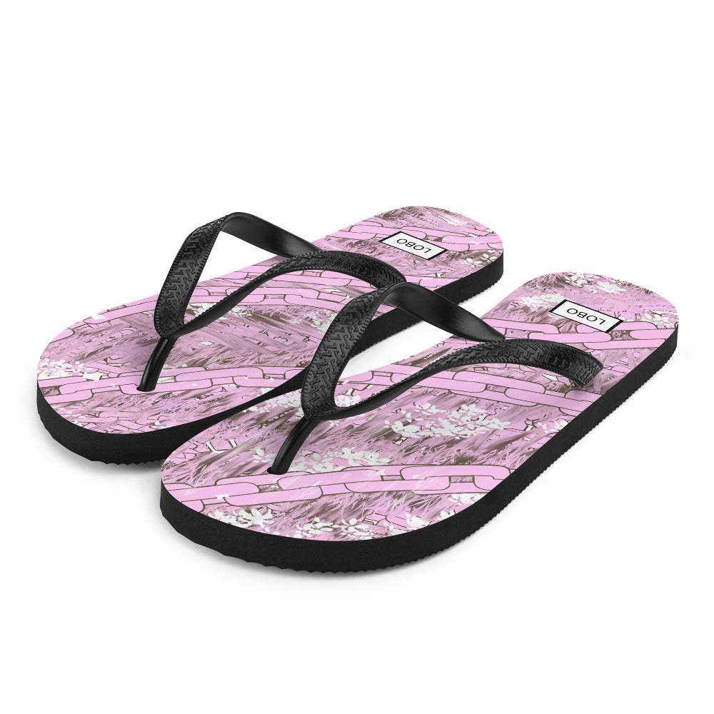 ‘LOBO PINK, LUCK BE A LADY’, FLIP-FLOPS lobonewyork
