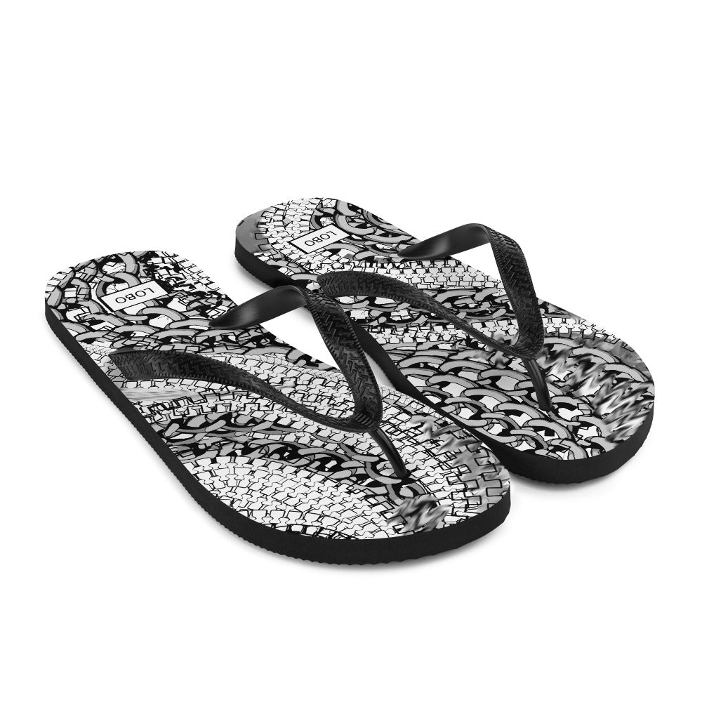 ‘LOBO STEEL SHIELD’, FLIP-FLOPS lobonewyork