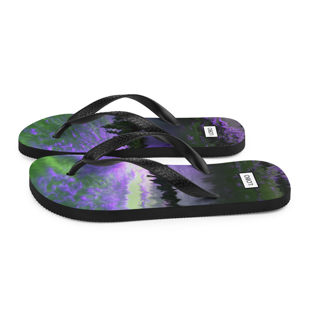 ‘LOBO POISONED, OF THE TOXIC WASTELAND’, FLIP-FLOPS lobonewyork