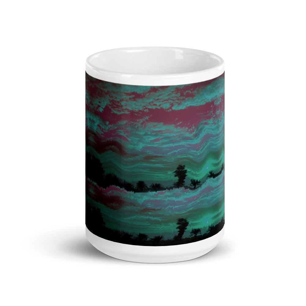 White glossy mug lobonewyork